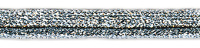 Кант декоративный, 2,5 мм, цвет серебристый люрекс