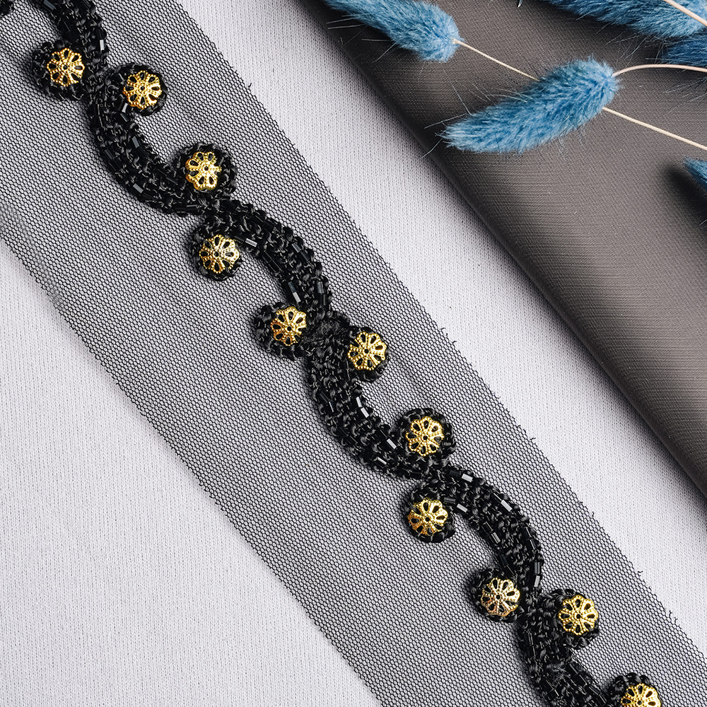 Тесьма на капроне A1402 Black (13,7 м)