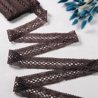 Тесьма вязаная 33008-D103 GCC304 темно-коричневый (68,58 м)