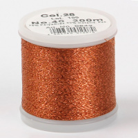 Нитки Madeira Metallic Sparkling №40 200м цвет 28 amber