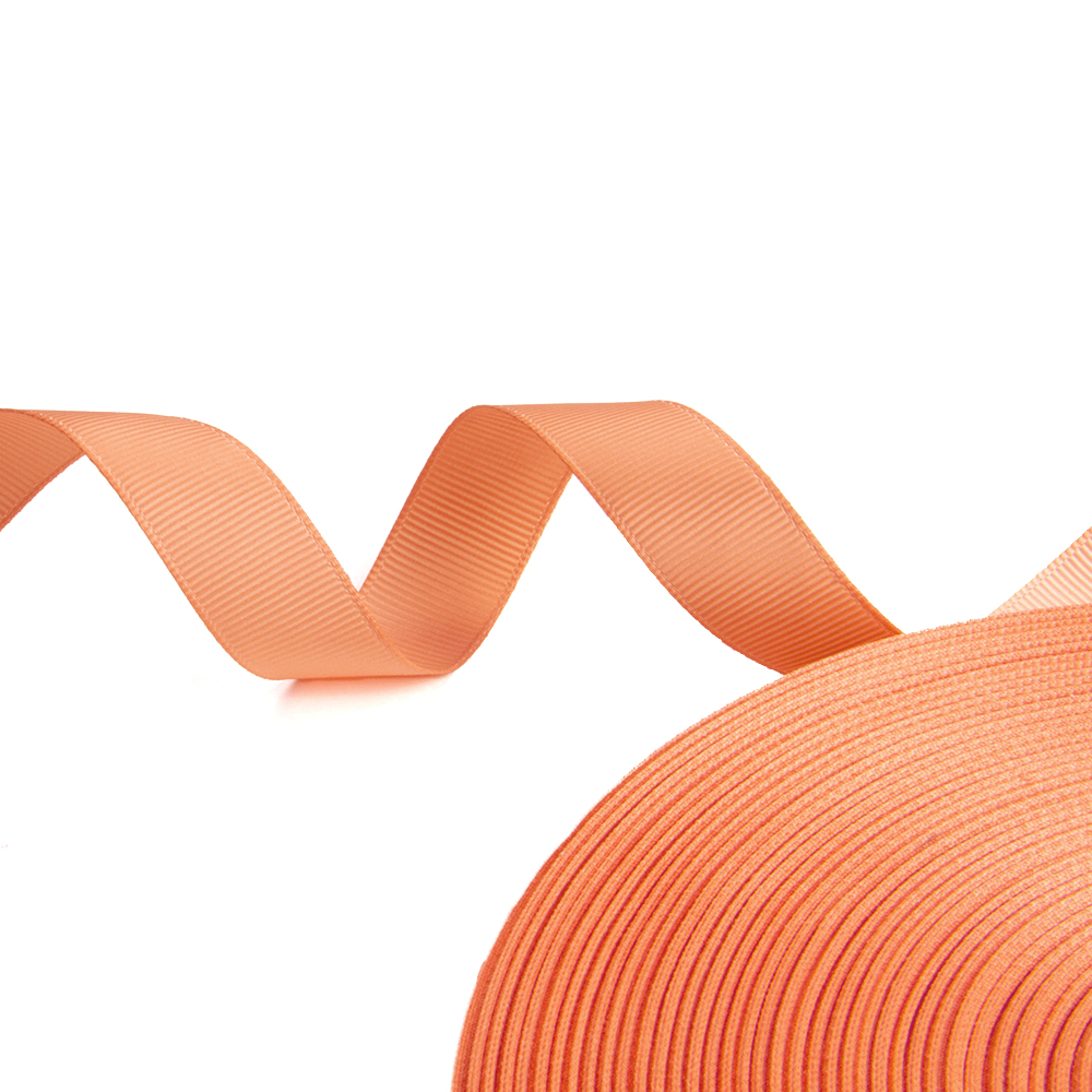 Лента репсовая 720 персик 19 мм (6/8") (100 ярд)