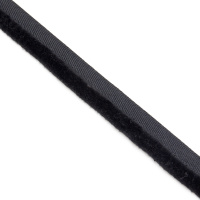 Кант пушистый XB-703-1 черный (2 см/d 1 см) (25 м)