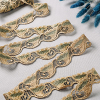 Тесьма 59812-D103 бежевый (ширина 4 см, уп. 13,716 м)