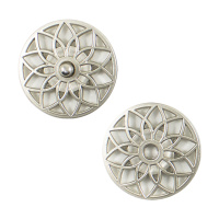 Кнопки пришивные декоративные KN19 Silver 25 mm (металл)