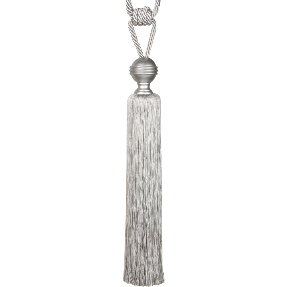 Кисть-подхват для штор M12-11 светло-серый Mirtex Premium (L100/41см) "Royyana-Round"