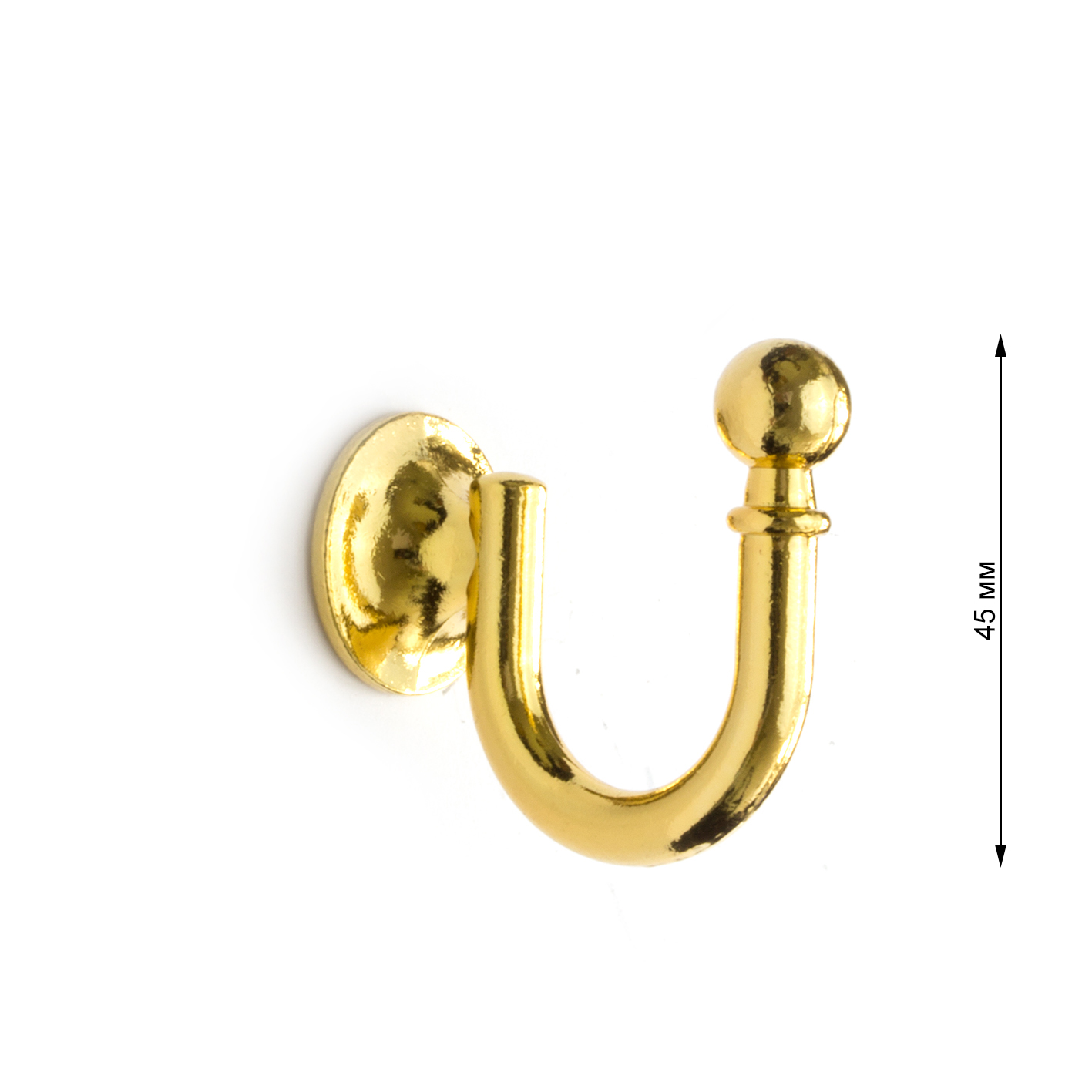 Крючки для подхватов A13-5 Mirtex золото (2 шт)