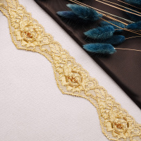 Тесьма с бисером и стеклярусом 0303 бежевый (45,72 м)