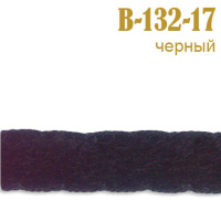 Тесьма с мехом 17-B-132 черный (27,43 м)
