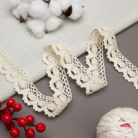 Кружево вязаное 3474 рисовый (шир. 30 мм/91.44 м)