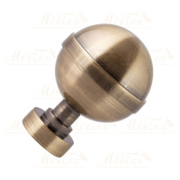 Наконечник MirTex 25 мм Шар большой Антик (2 шт)