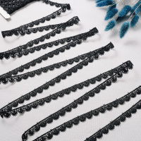 Тесьма вязаная 33404-D103 черный (13,716 м)