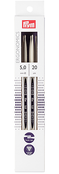 Спицы чулочные эргономичные 194206 Prym Ergonomics 20 см/5,0 мм (5 шт)