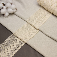 Кружево вязаное 5347 рисовый 100%ХЛ (шир. 88 мм, 91,44 м/22,86 м)