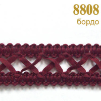 Тесьма замшевая 8808 бордо (45,72 м)