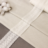 Кружево вязаное 5408 белый 80%ХЛ, 20%ПЭ (шир. 73 мм, 91,44 м/22,86 м)