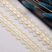 Тесьма кружево 61A-1-UG1286 бежевый (45,72 м)