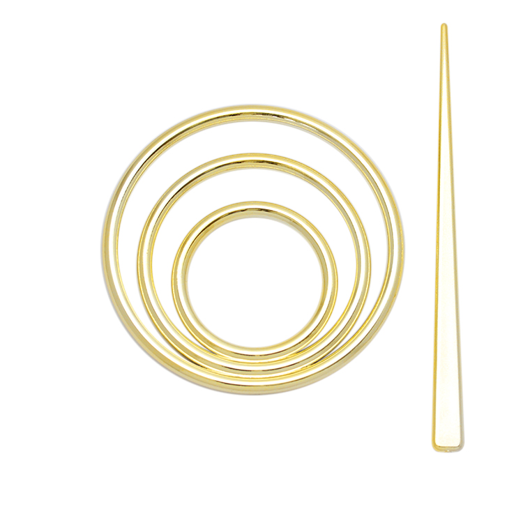 Заколка для нитевых штор "СМ" Круг 2 золото глянец (2 шт)