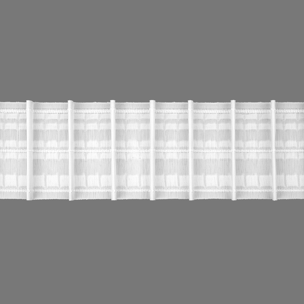 Шторная лента Многокарманная 3951P (1:1,8) Oz-is Premium тканая 8 см/50 м (5 карманов, корд-3 шнура)