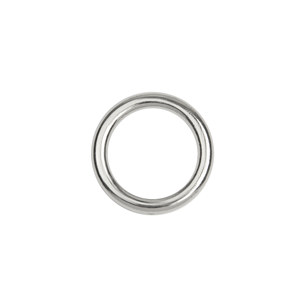Кольцо пластиковое круглое 3924 20/28 мм никель (20 шт)