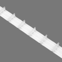 Шторная лента велькро "мама" C01/25 (К=1:1,5 корд-2 шнура) 2,5 см/50 м