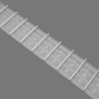 Шторная лента многокарманная 751111Т(1:1.5) MirTenda Premium прозрачная 7,5см/50м (4 кармана)