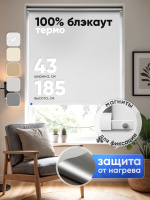 Рулонная штора Termo Blackout Белый 43*170 см 100% солнцезащита