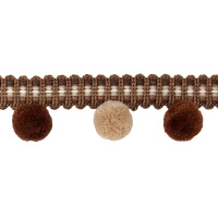 Бахрома пушистые шарики XMQ-10 из коллекции "Pompon" (4,7 см/d2.5 см/12 м)(усадка ±7%)