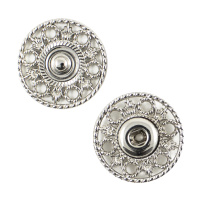Кнопки пришивные декоративные KN14 Silver (металл)