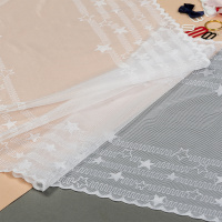 Кружево эластичное 103.8024 белый, 200 мм/10 м