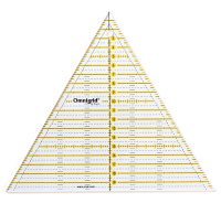 Линейка для пэчворка 611656 Prym, треугольник 60° 20см