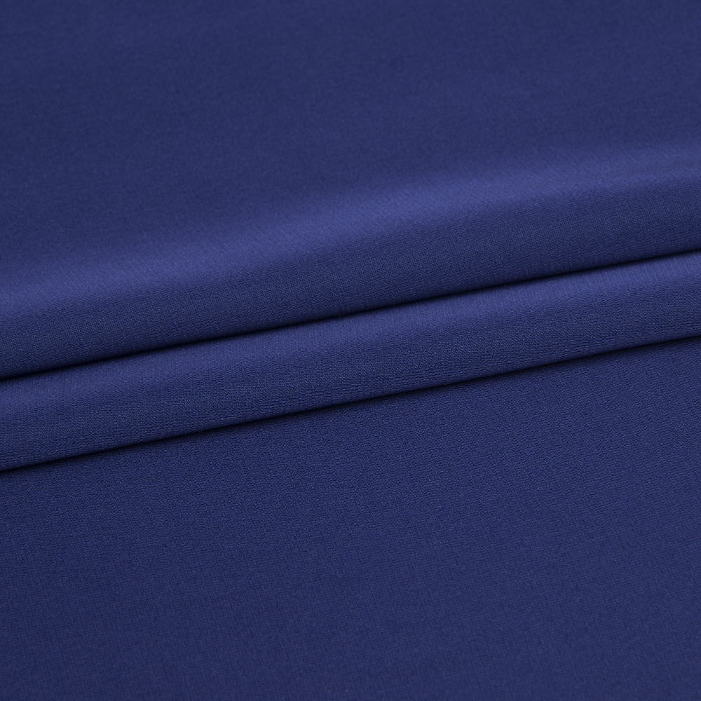 Ткань Армани шелк однотонный KP116.20 берлинский синий (85г/кв.м) 150 см/±53м