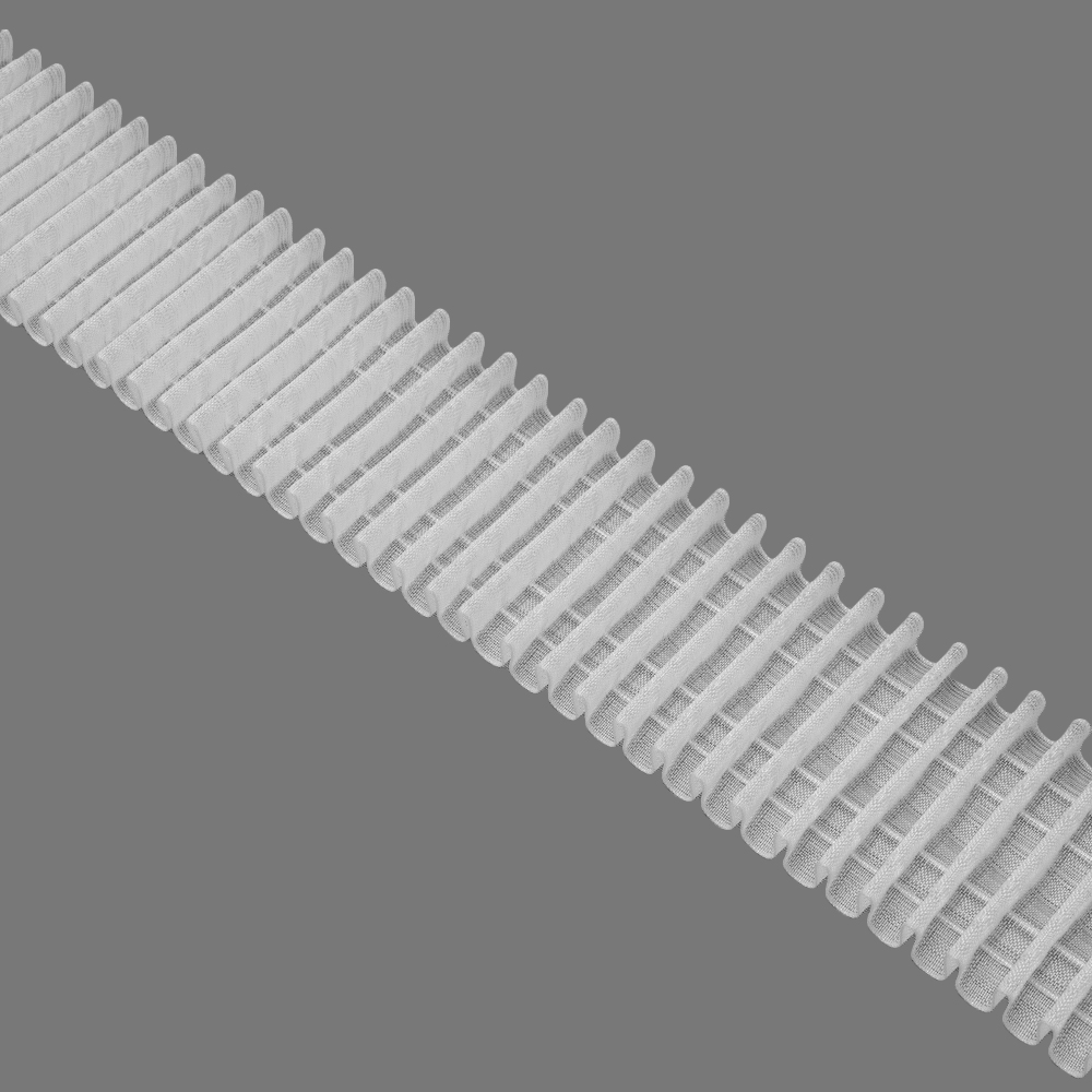 Шторная лента 80MP/Soft (1:3) Oz-is Premium прозрачная 8 см/50 м