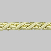 Шнур витой SH20-6 светлое золото (искусственный шёлк) (25 м)