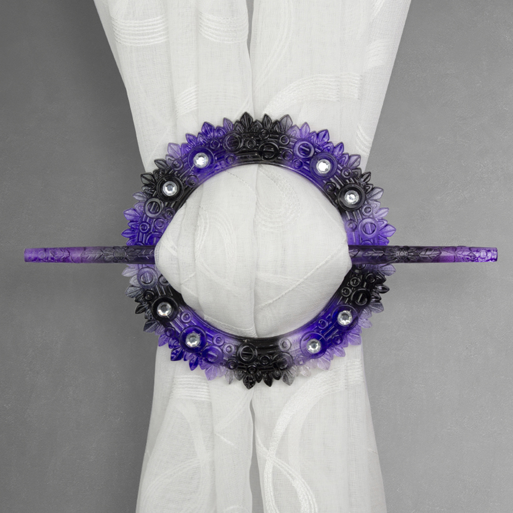 Заколка для штор B-24-6 фиолетовая (2 шт)