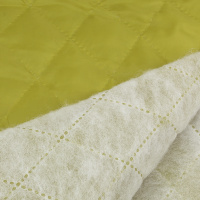 Термостежка "ромб большой 4х4см" 921 горчичный (синтепон 100 г, 100% пэ подкладка 190Т) 150 см/50 м