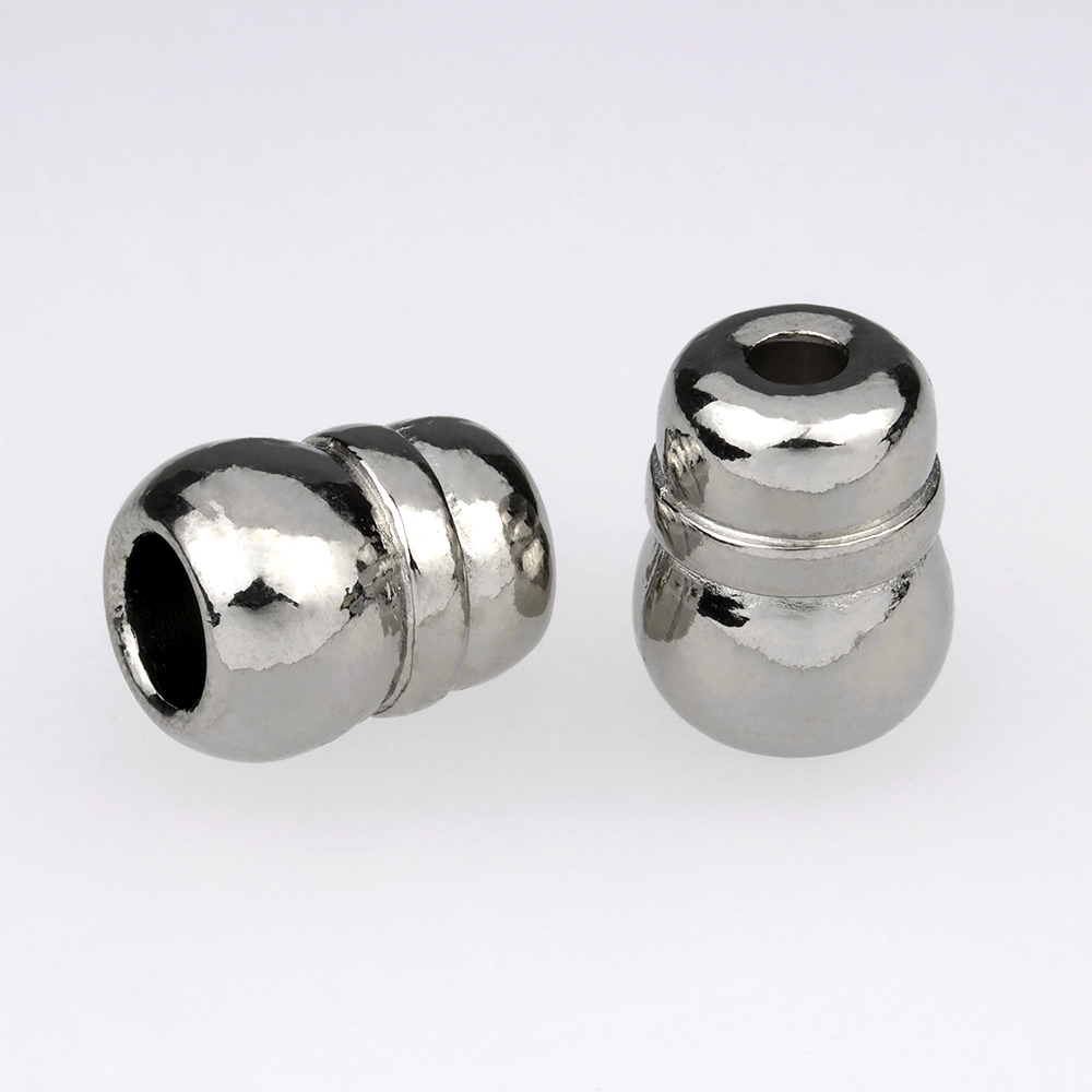 Концевик наконечник для шнура металлический 961 никель (100 шт)