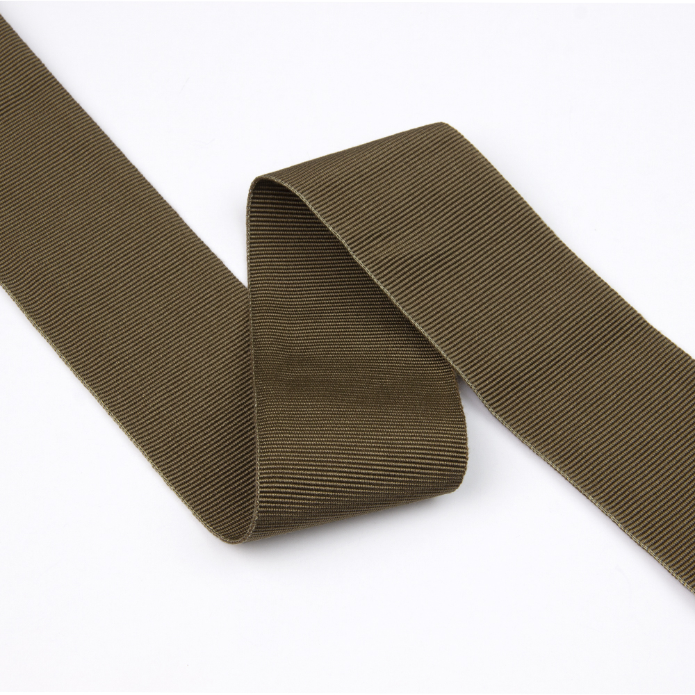 Репсовая лента XB04 (5 см) - 57 темно-бежевый Mirtex (25 м) (усадка ±3-4%)