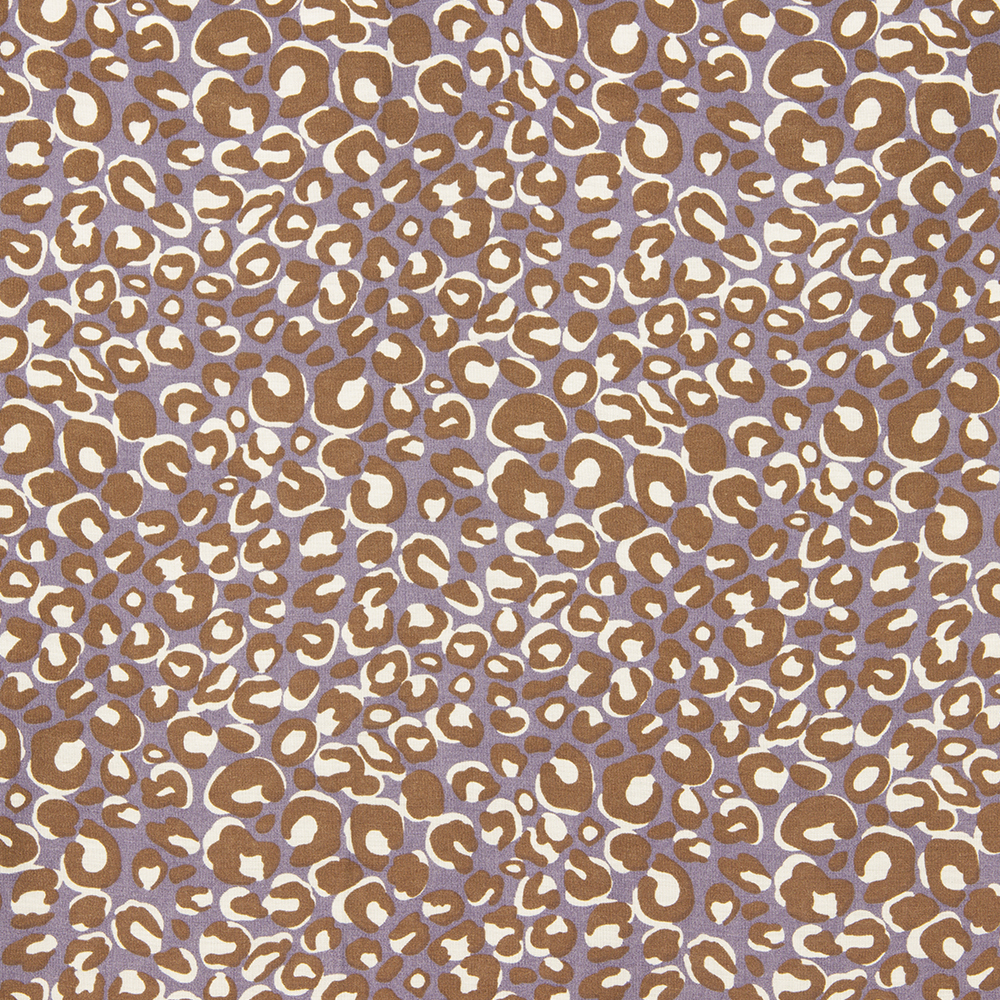 Ткань Штапель принт коричневый 164-904.01 сизый (92г/кв.м) 150см/±50м