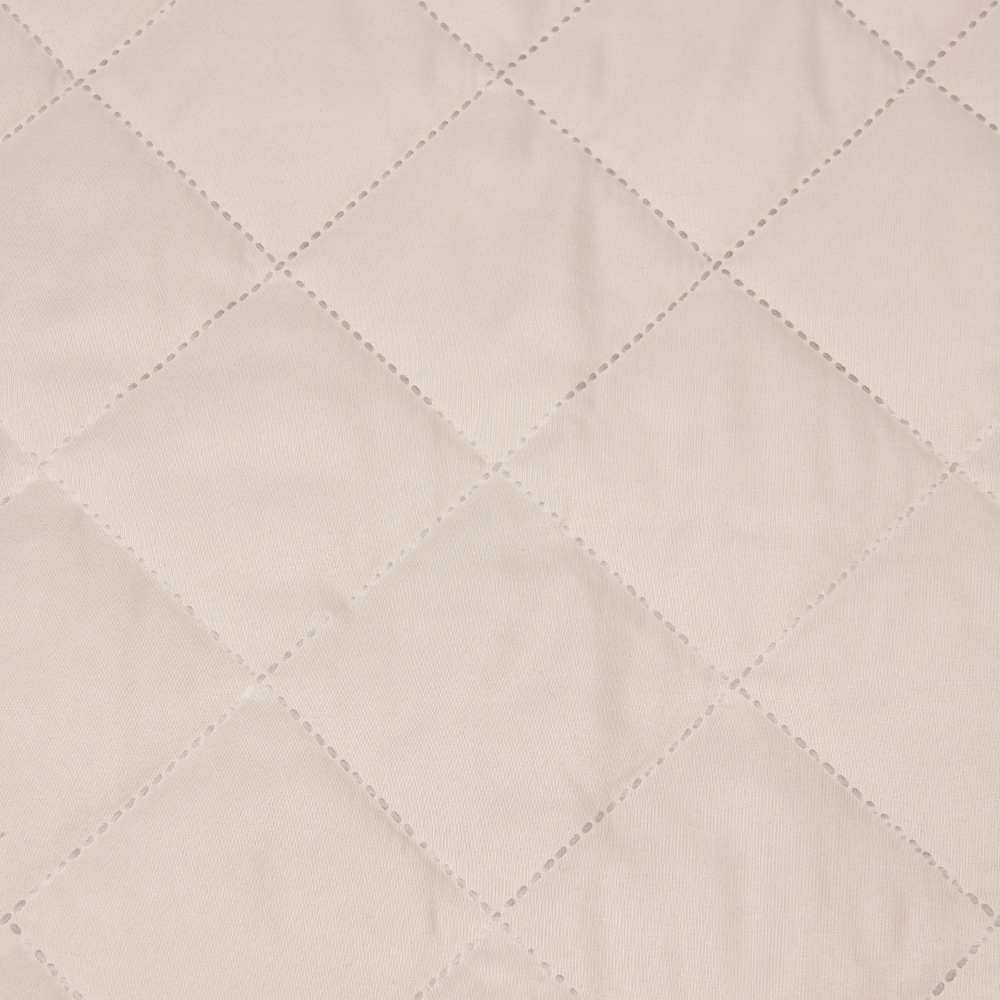 Термостежка из микрофибры MirTex "РОМБ 9х9"(син 100г, тк 85г) 601-св.серо-беж Crystal Gray 220см