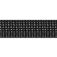 Тесьма эластичная отделочная HT09-86C черный 8 рядов (25 ярд)