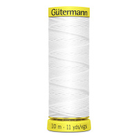 Эластичная нить Gutermann Elastic 10м цвет 5019, белый