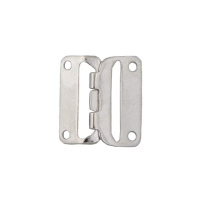 Крючок для юбок Massag из 2-х частей (18 мм) 40607 (Никель) (12 шт)