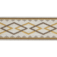 Бордюр для штор "Аргайл" M9018-2 Mirtex коричневый/песочный/светло-бежевый 9 см/25 м