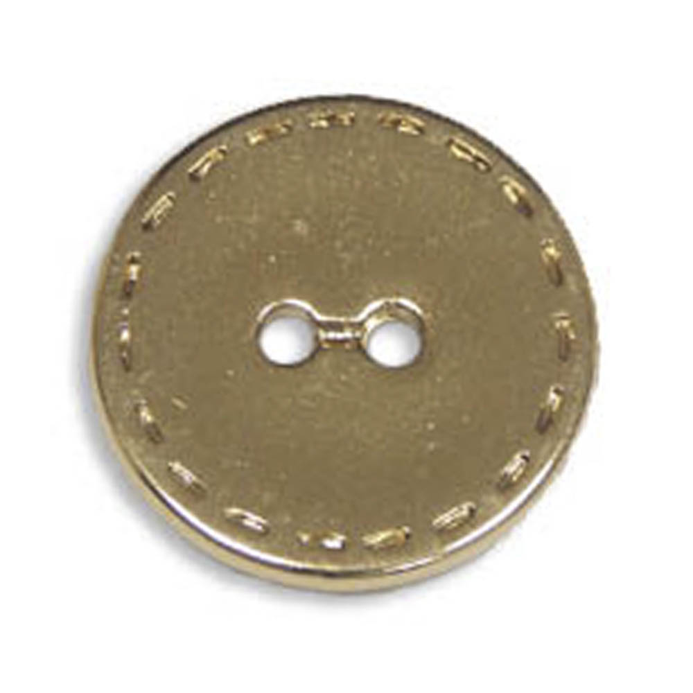 Пуговица пластиковая K1346 34L золото (12 шт)