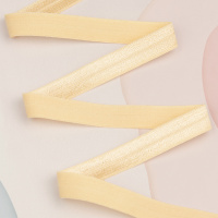 Эластичная отделочная лента 13/11 (13) MC-005 темно-бежевая (50 ярд)