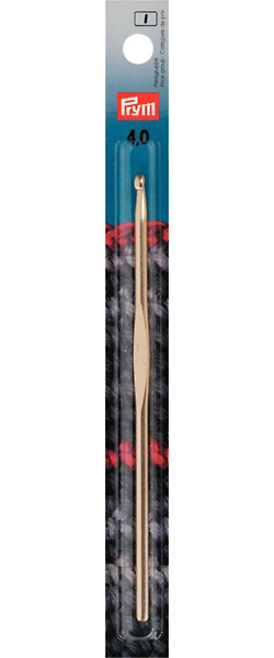 Крючок для вязания 195185 Prym 4.0 мм алюминиевый серебристый