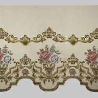 Ламбрекен жаккардовый LT-1 молочный (25м±)