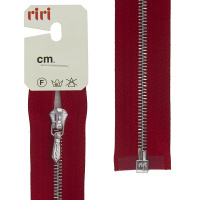 Молния металл Riri, ni, слайдер tropf, 4 мм, разъёмная однозамковая, 90 см, цвет 2407, красный 30000