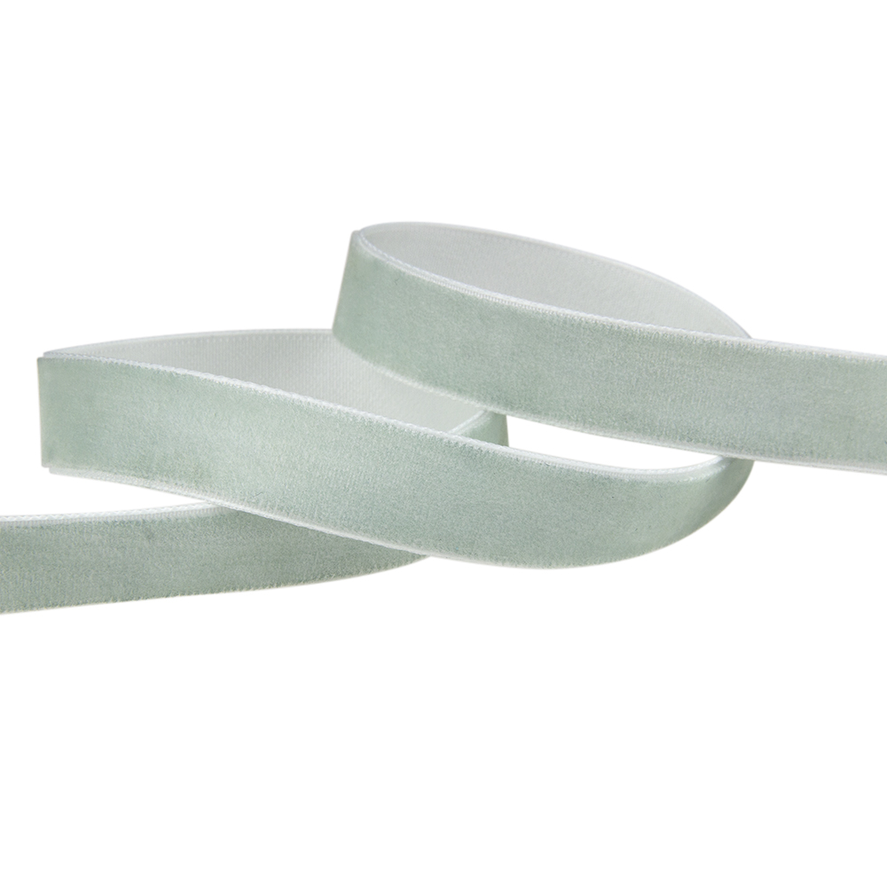 Лента бархатная 007 серо-голубой 19 мм (6/8") (100 ярд)