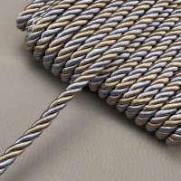 Шнур шторный SH1221-17 серо-синий/бежевый (25 м) "ДАМАСК"